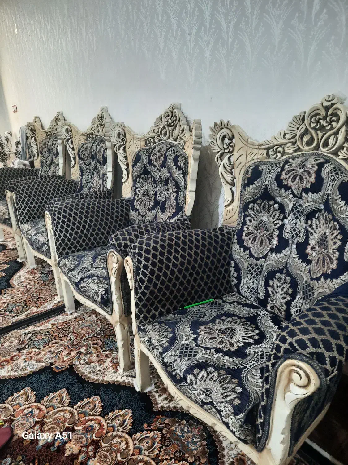 مبل نه نفره چوب|مبلمان خانگی و میز عسلی|اردبیل, |دیوار