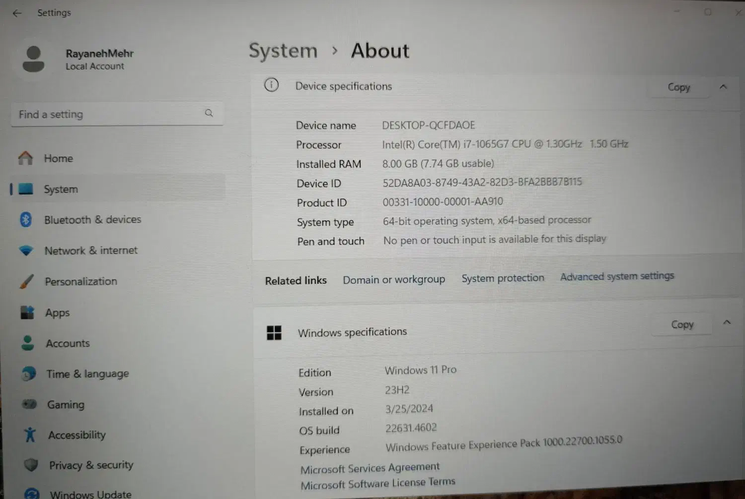 لپ تاپ ایسوس کاملا در حد نو|رایانه همراه|اصفهان, برازنده|دیوار