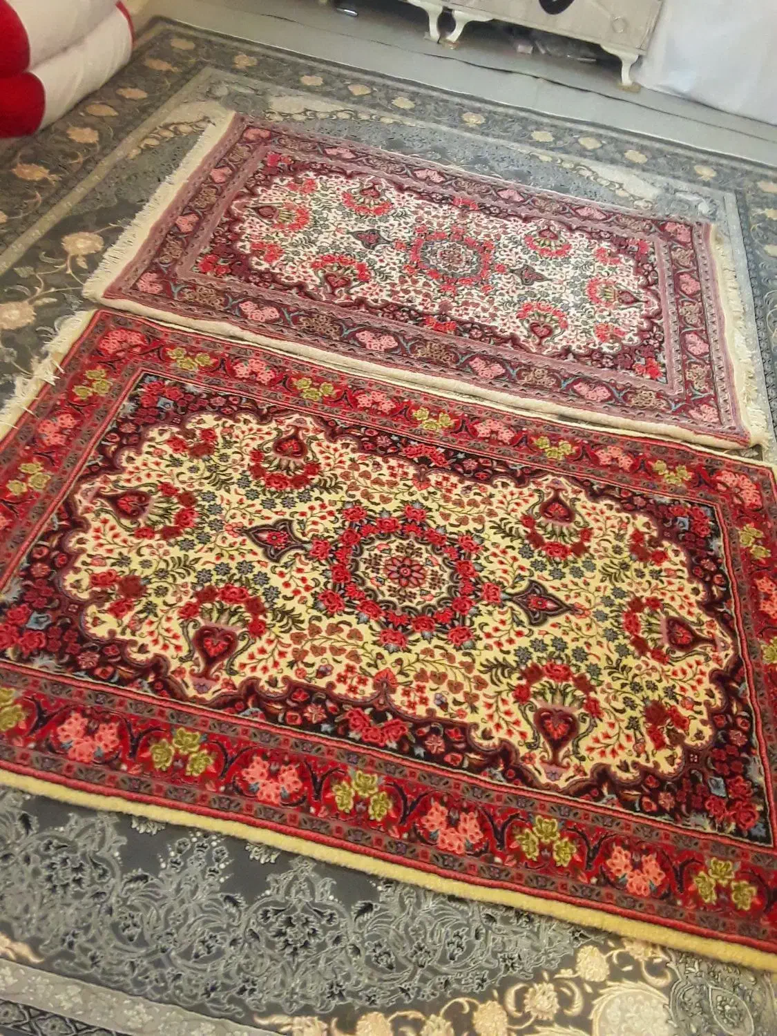 فرش زر نیم دست بافت|فرش|قم, شهر قائم|دیوار