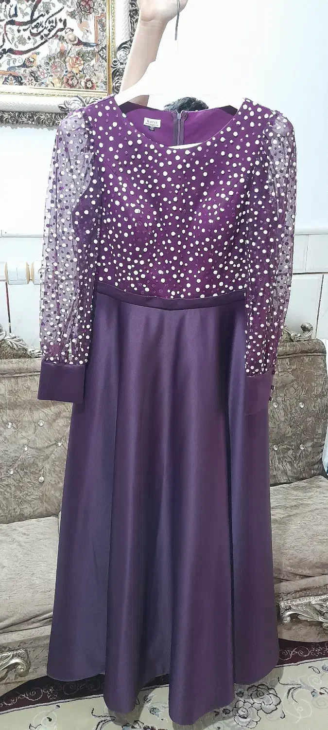 لباس مجلسی ساتن آمریکایی تن خور شیک|لباس|فولادشهر, B2|دیوار