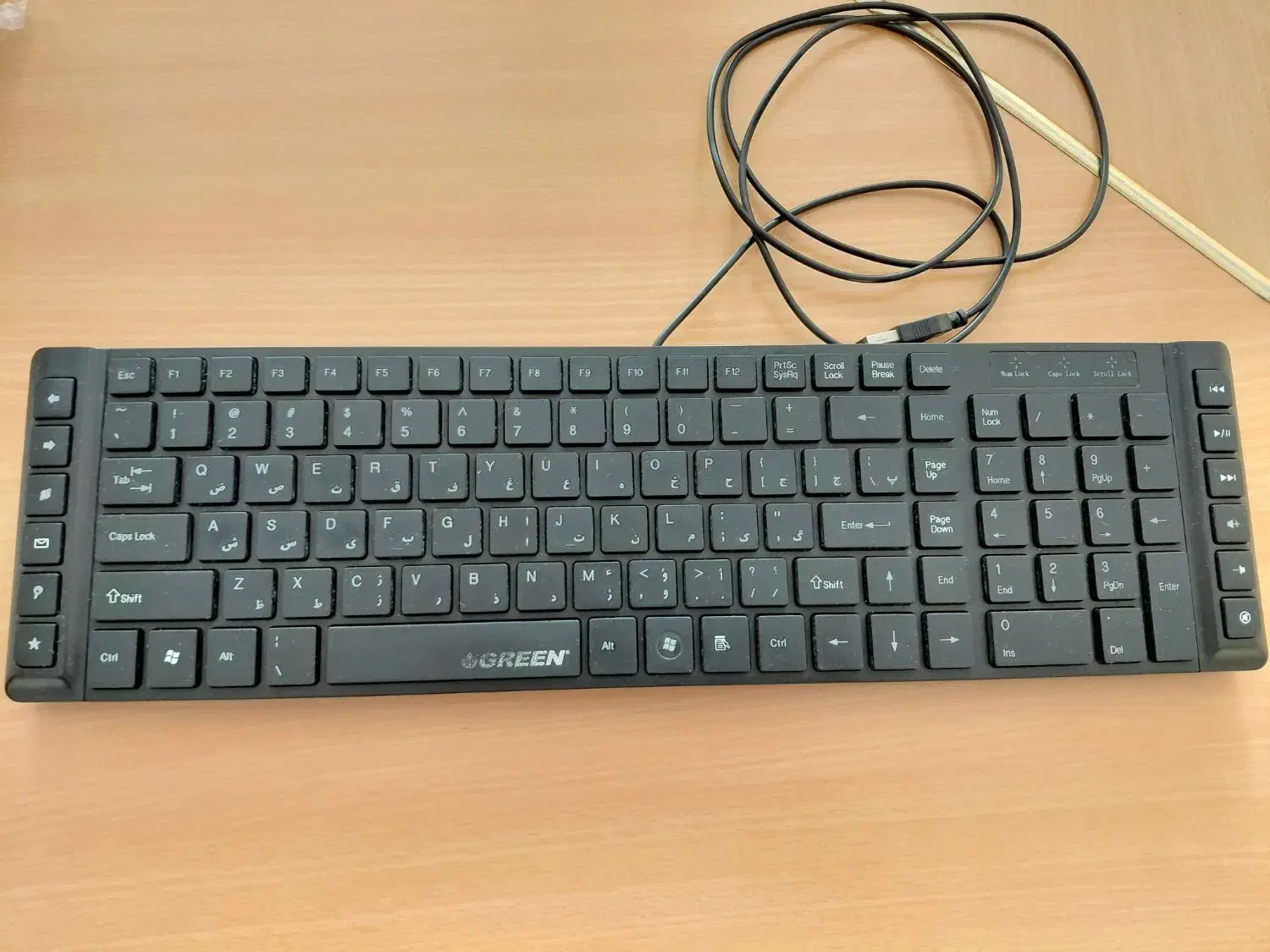 پاور گرین ۵۰۰ وات، کیبورد گرین باسیم|قطعات و لوازم جانبی رایانه|سنندج, |دیوار