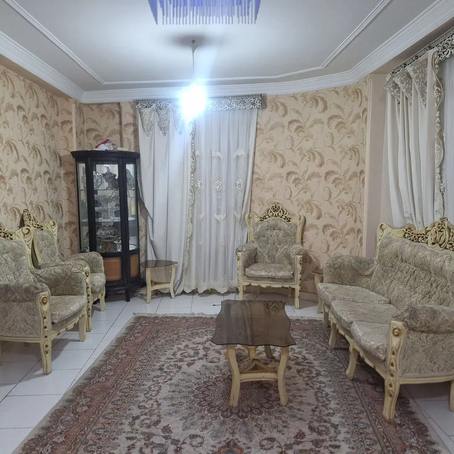 مبلمان  سلطنتی 7نفره با میز وسط|مبلمان خانگی و میز عسلی|گرگان, |دیوار