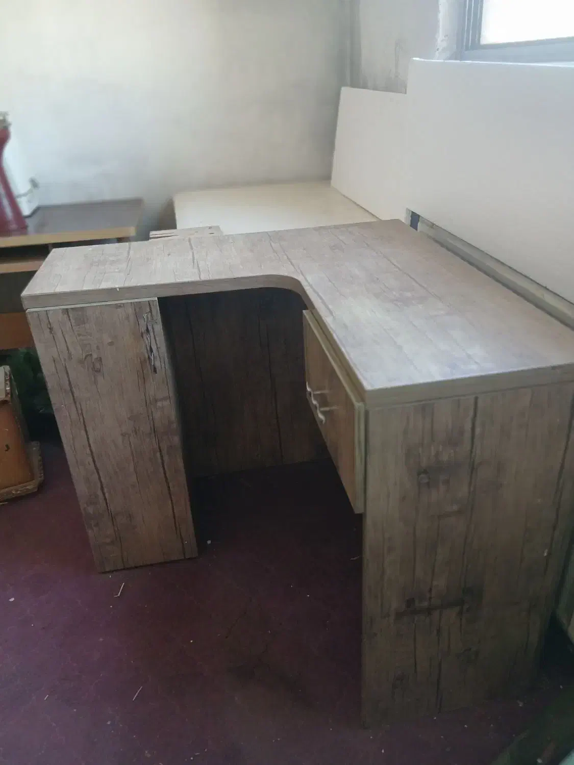 میز کار mdf L|مبلمان اداری|پاکدشت, پاکدشت (مامازند)|دیوار