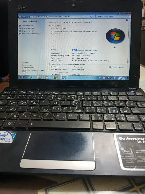 مینی لپتاپ asus|رایانه همراه|اراک, |دیوار