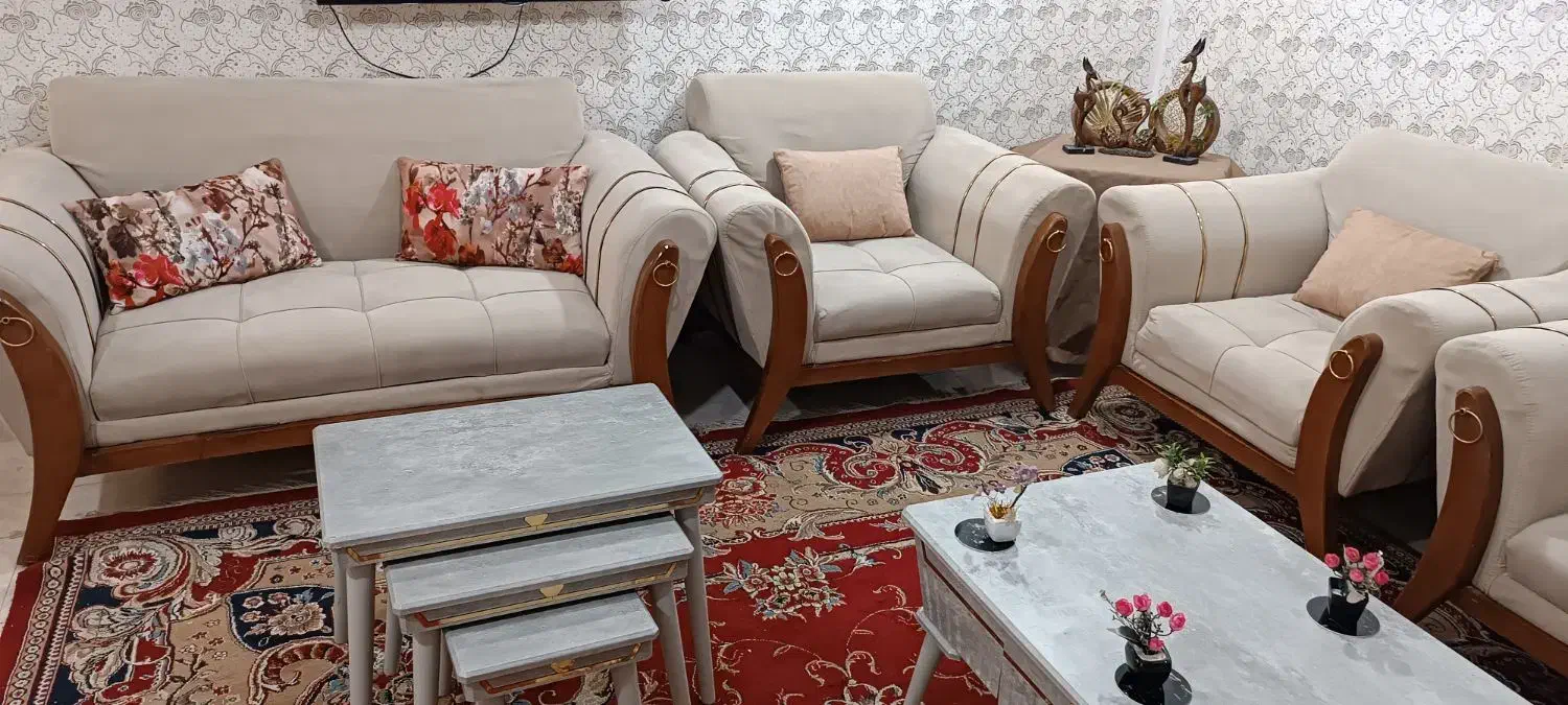 مبلمان 7نفره.|مبلمان خانگی و میز عسلی|اهواز, پردیس دو|دیوار
