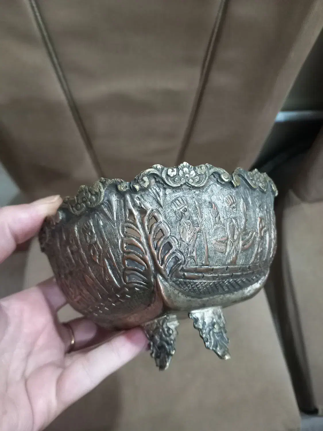 دوعدد ظرف قدیمی|کلکسیون اشیاء عتیقه|کرمانشاه, |دیوار