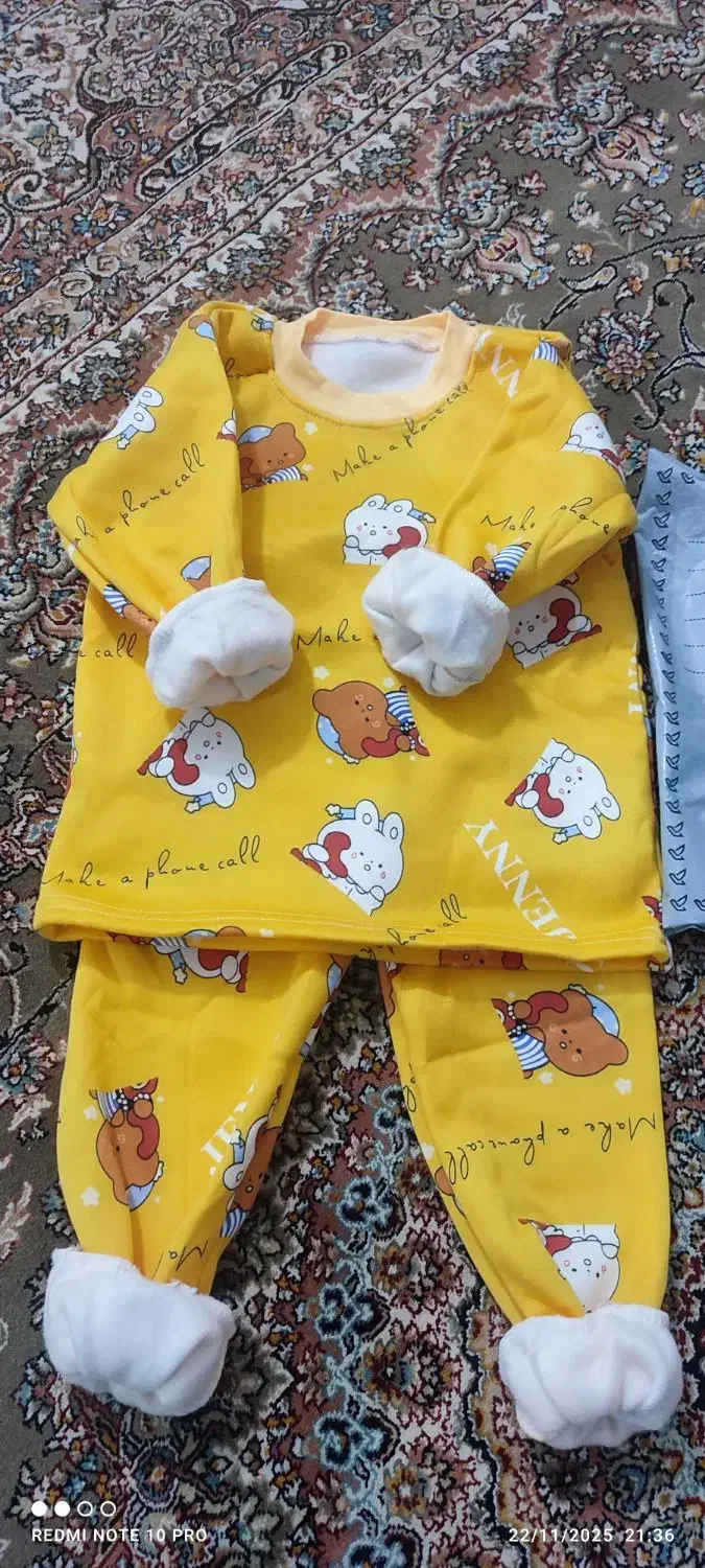 لباس کودک توکرکی بسیار نرم و ضد لک سایز 75|کفش و لباس بچه|سلماس, |دیوار