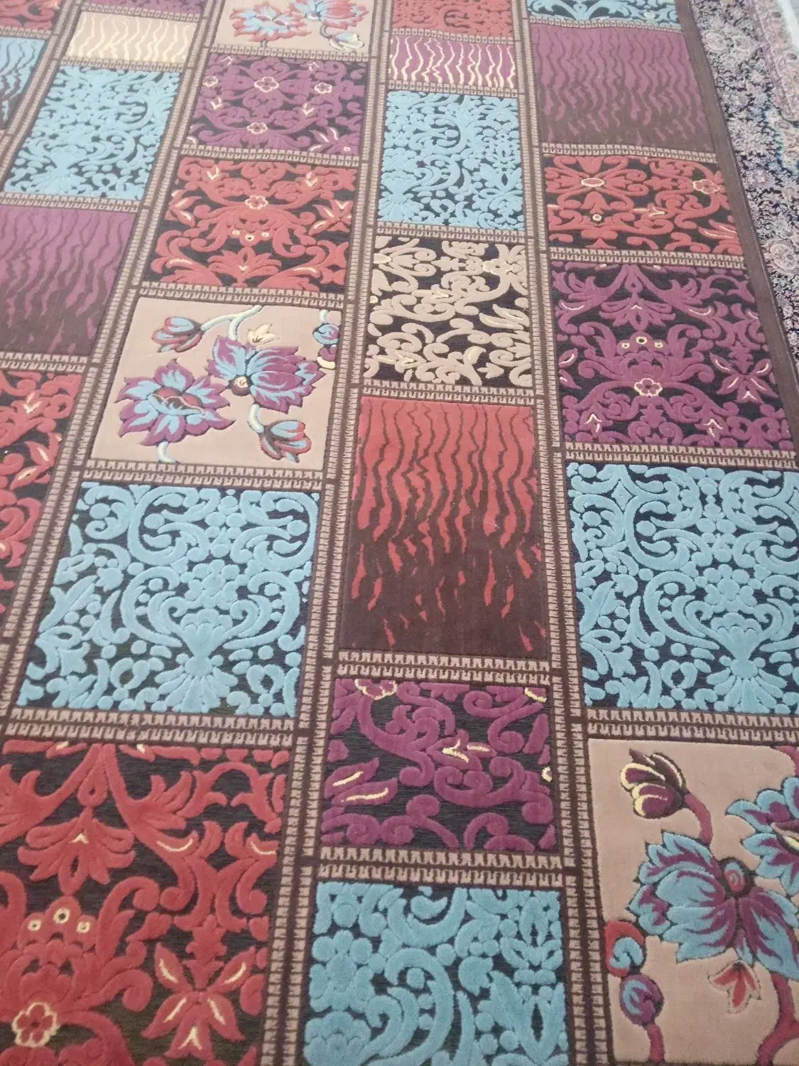 فرش گل برجسته فانتزی سه بعدی|فرش|اسلام‌شهر, مسکن مهر اسلاشهر (شهرک امام خمینی)|دیوار