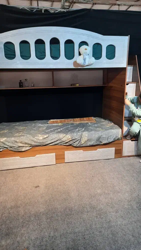 تخت دو طبقه نوجوان|تخت و سرویس خواب|شوش, |دیوار