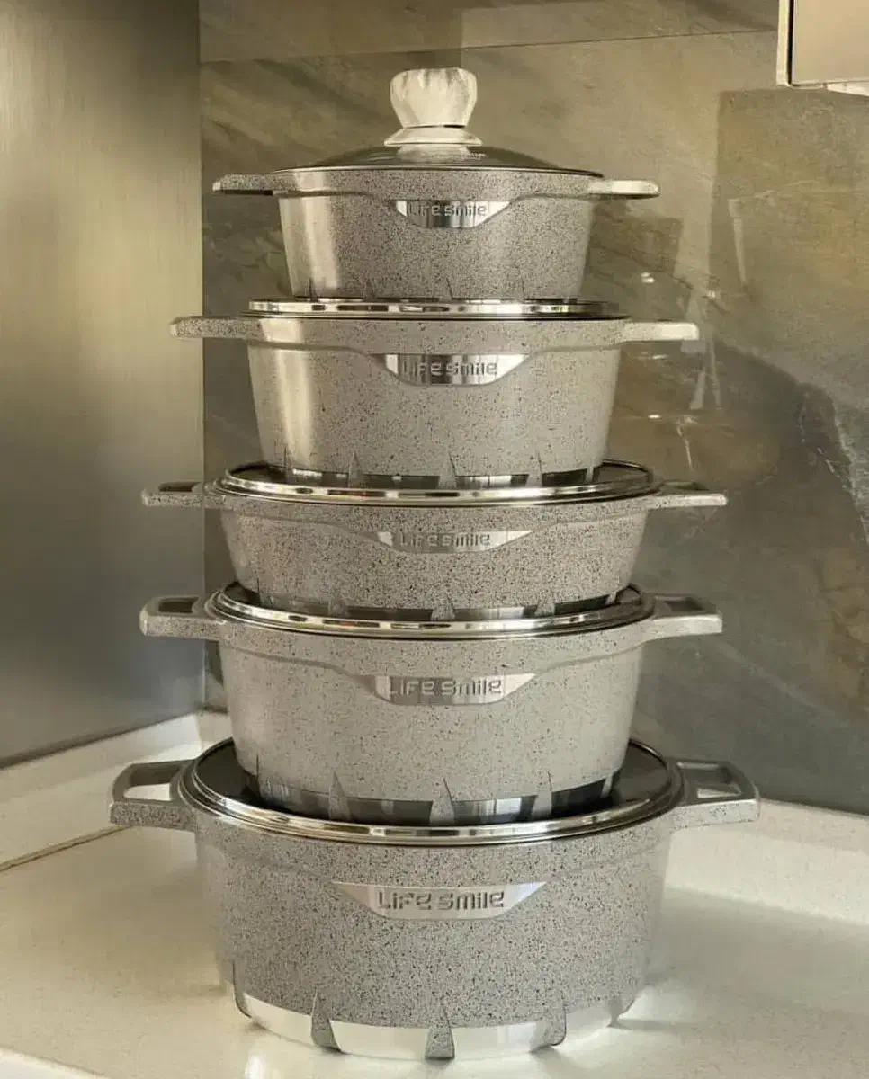 سرویس قابلمه 10 پارچه لایف اسمایل|ظروف پختوپز|بروجن, |دیوار