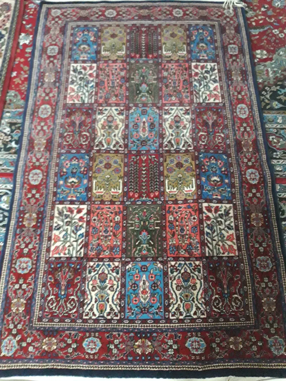 دو تخته فرش دستباف|فرش|اصفهان, شاهزاده ابراهیم|دیوار