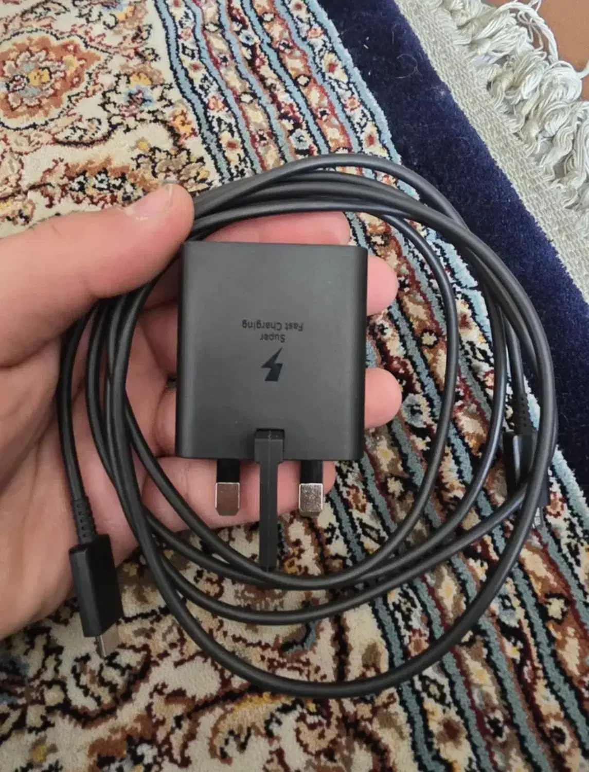 شارژر اصلی ۴۵ وات سامسونگ|لوازم جانبی موبایل و تبلت|قم, انسجام|دیوار