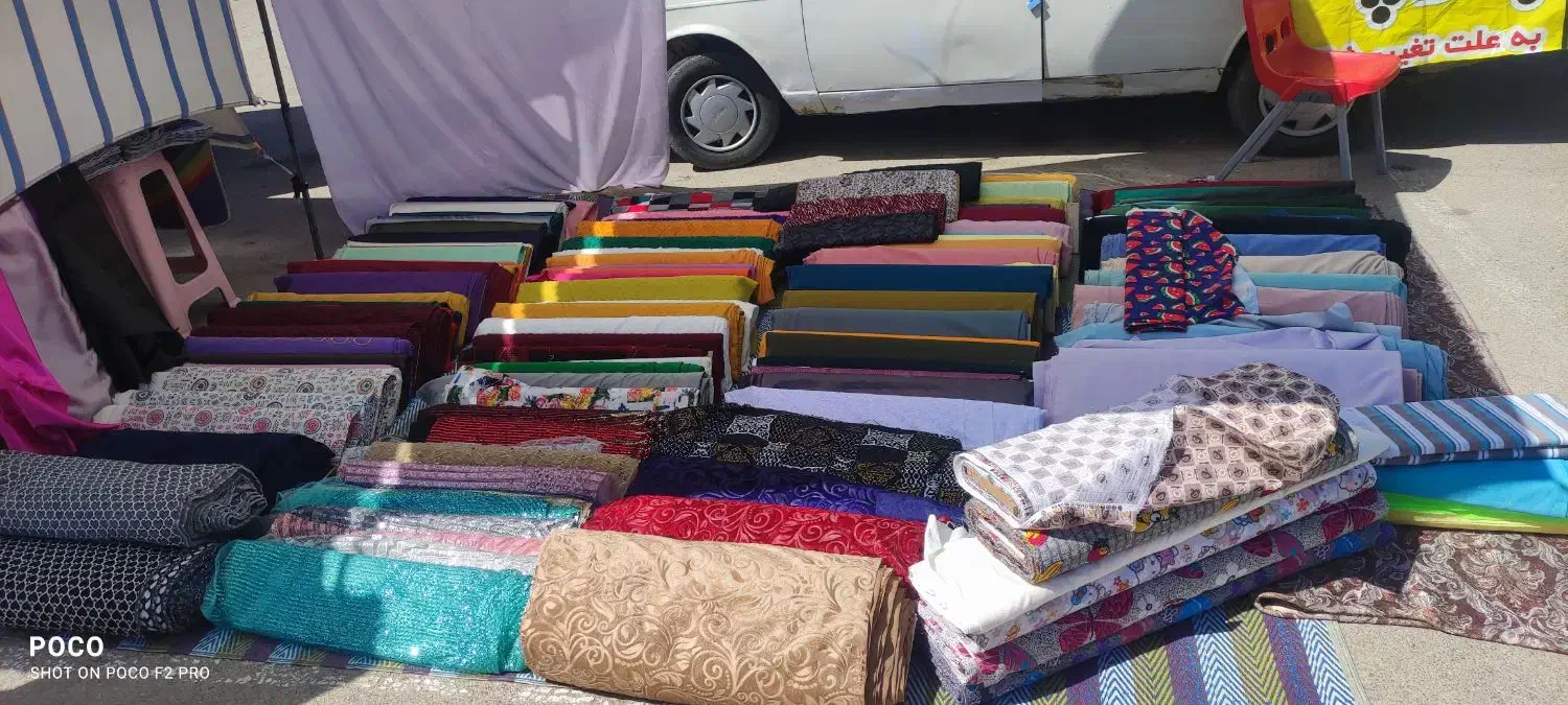 حراج انواع پارچه(مجلسی. لباسی. ملافی) خرده و عمده|حراج|شیراز, بازار|دیوار