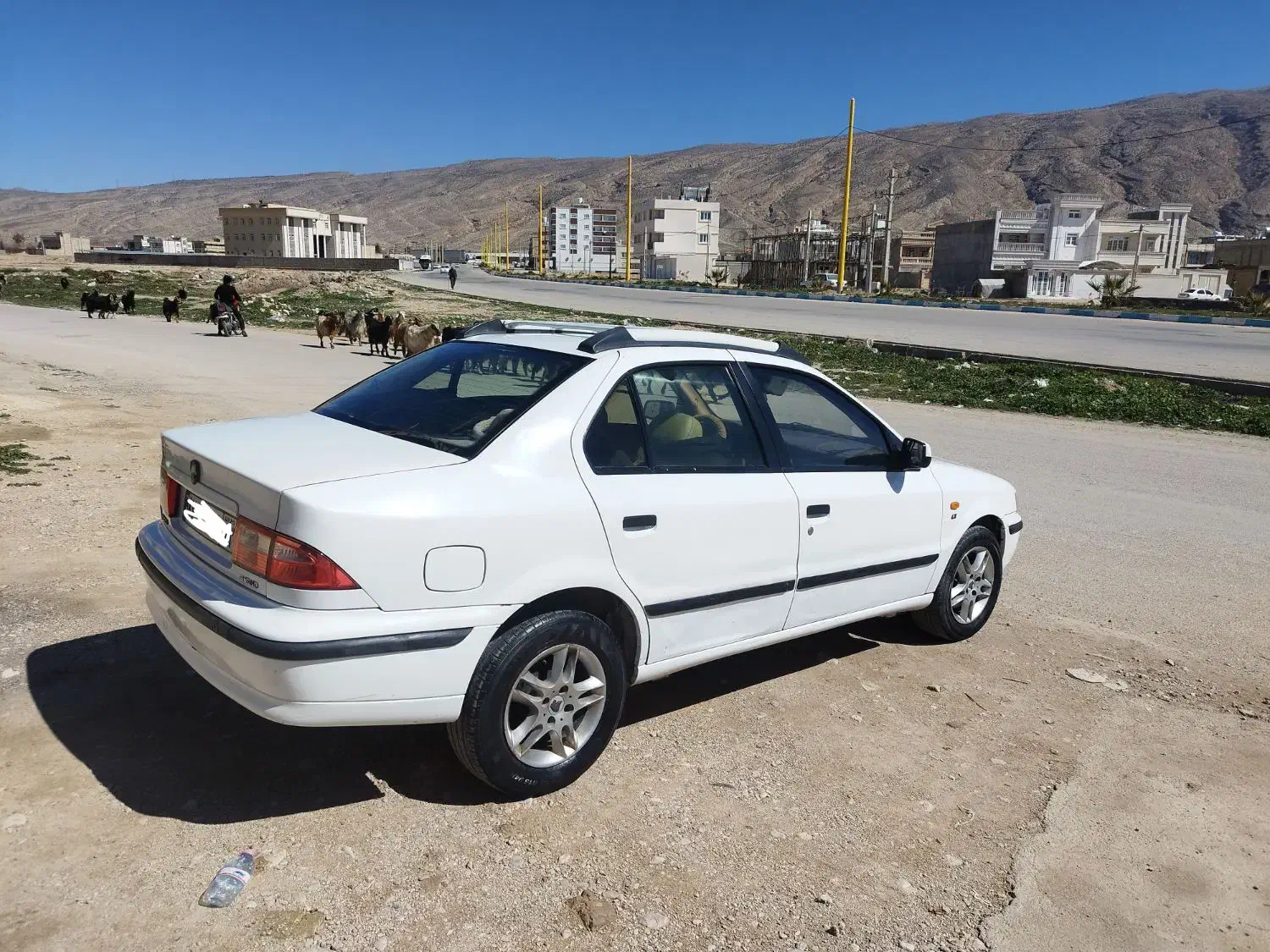 سمند استثنایی مدل۹۶رنگ سفید دوگانه فابریک کارخانه|خودرو سواری و وانت|فیروزآباد (فارس), |دیوار