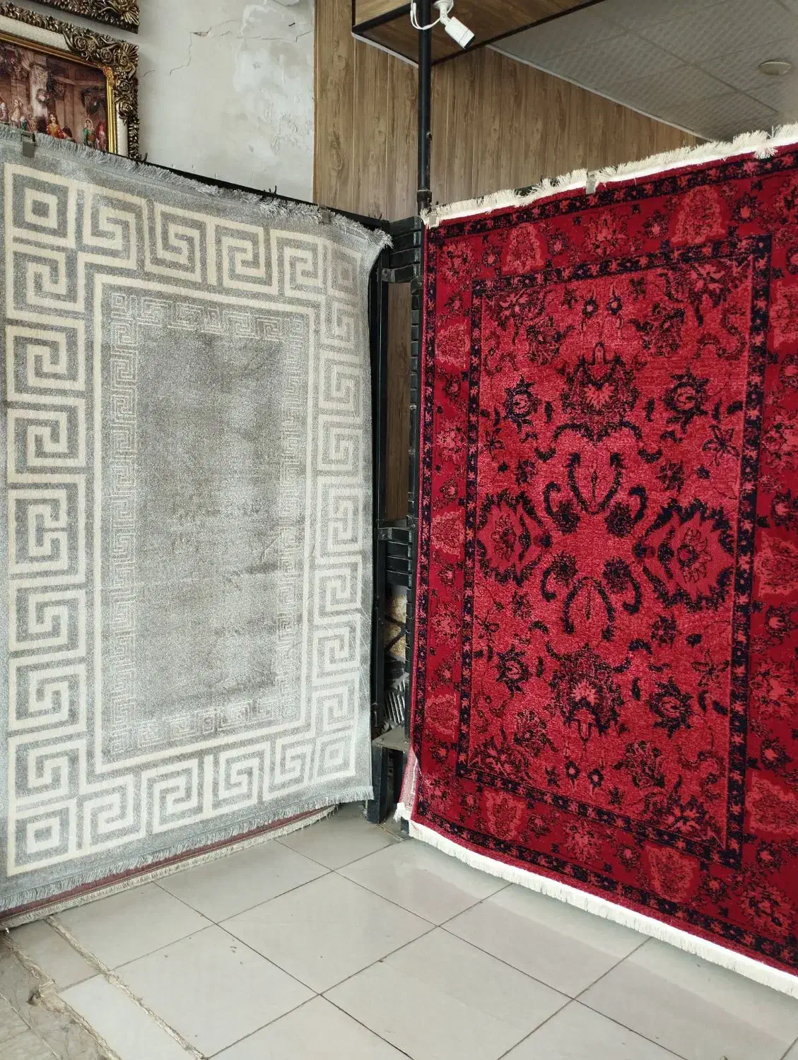 گبه گلیم فلوکاتی شگی وینتیج فانتزی مراکشی سنتی|فرش|کاشان, شهید زجاجی|دیوار