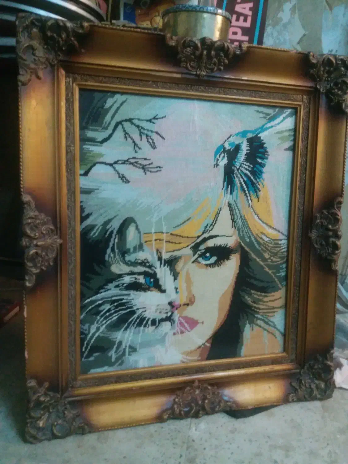 تابلو کوبلن قدیمی|تابلو، نقاشی، عکس|ملارد, |دیوار