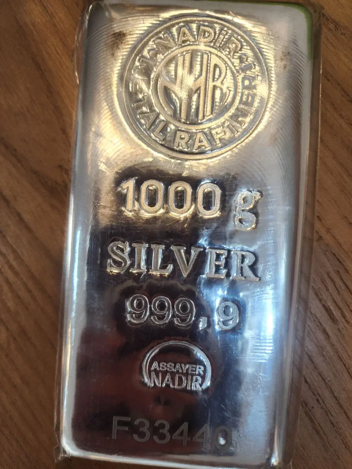 شمش یک کیلویی نقره برند نادیر ترکیه عیار ۹۹۹.۹|جواهرات|تهران, صادقیه|دیوار