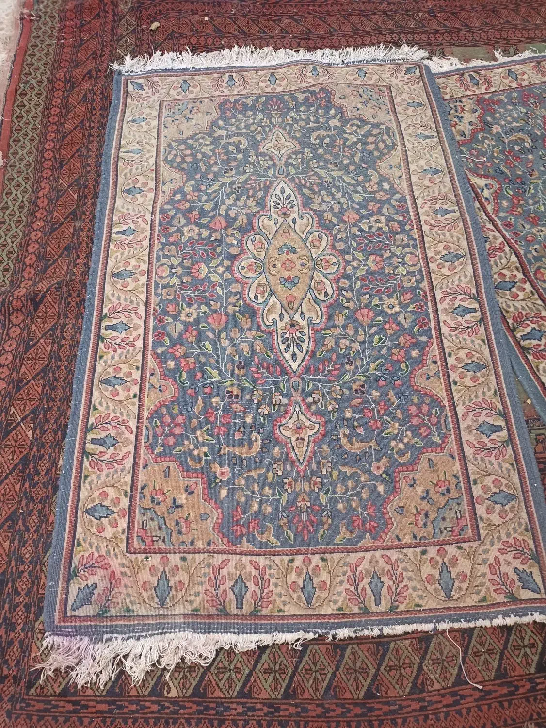 یک جفت قالیچه دستباف کرمانی|فرش|کرمان, |دیوار