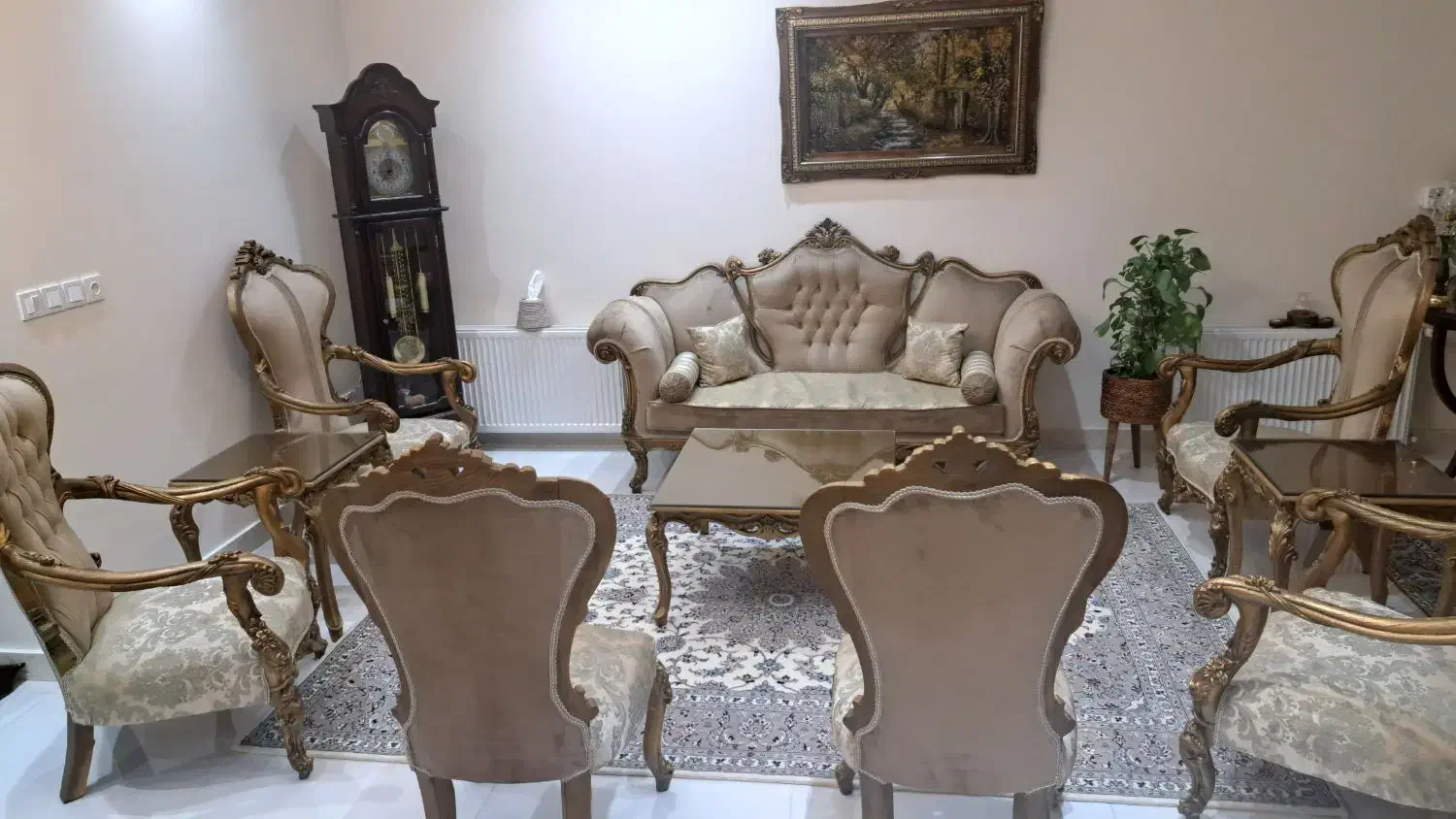 مبلمان استیل ۹ نفره|مبلمان خانگی و میز عسلی|تهران, امیریه|دیوار
