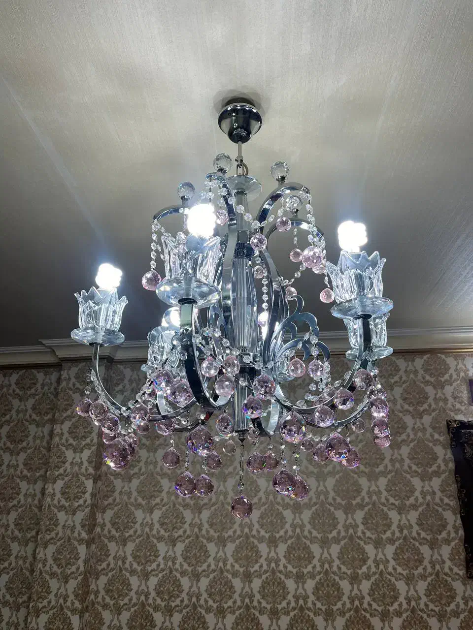 لوستر کریستالی اصل|لوستر و چراغ آویز|اراک, |دیوار