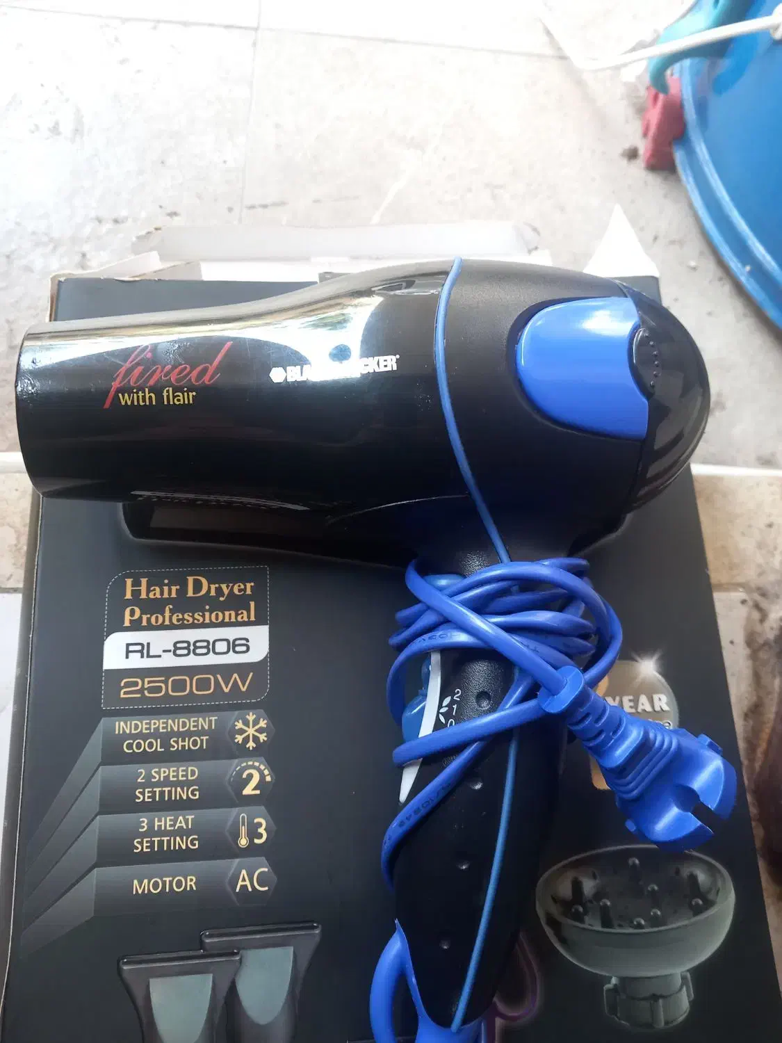 سشوار با برنده  بلک دی کر|آرایشی، بهداشتی، درمانی|رشت, آزادگان|دیوار