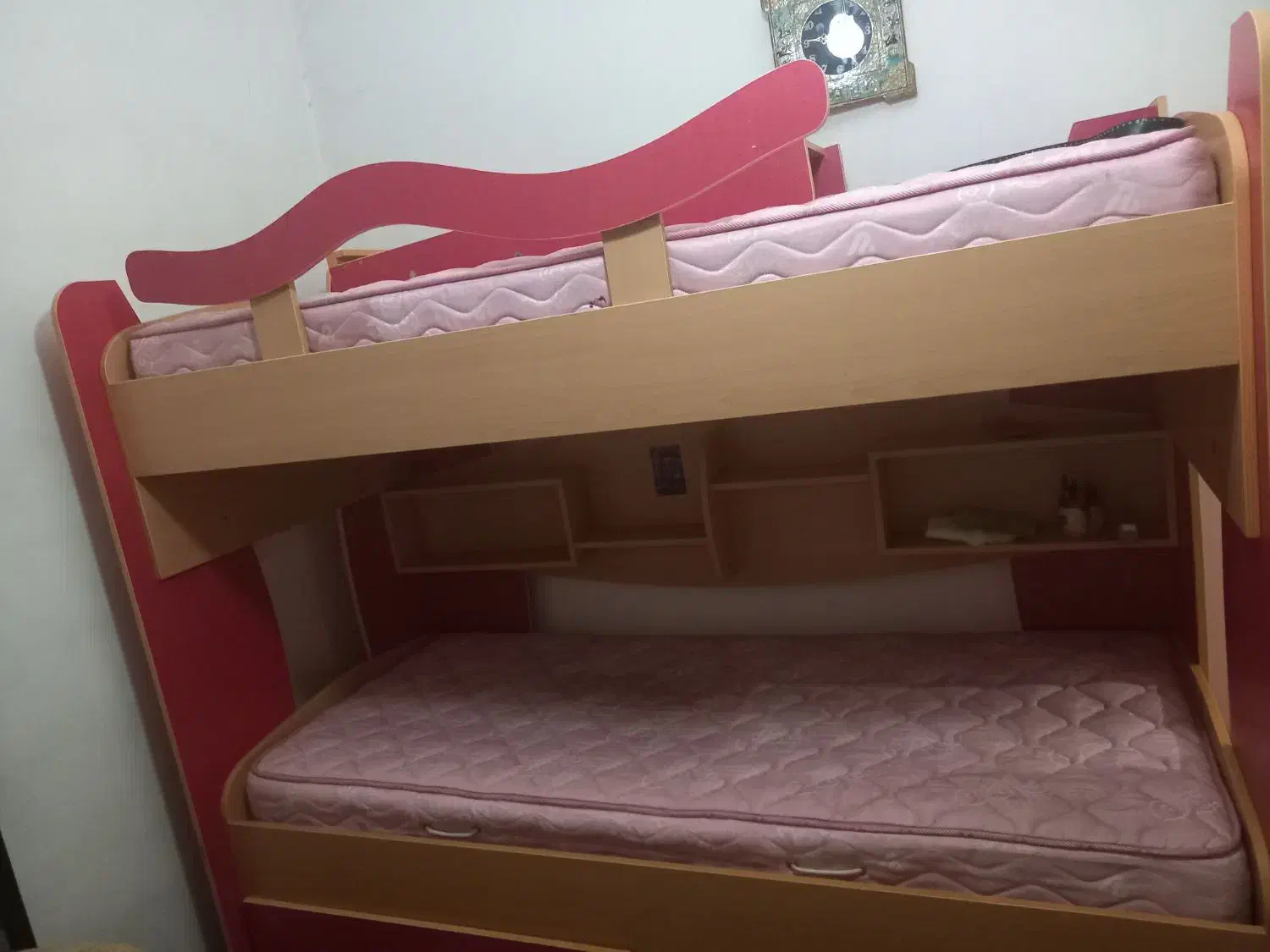 تخت دو طبقه همراه با تشک|تخت و سرویس خواب|پردیس, فاز ۸|دیوار