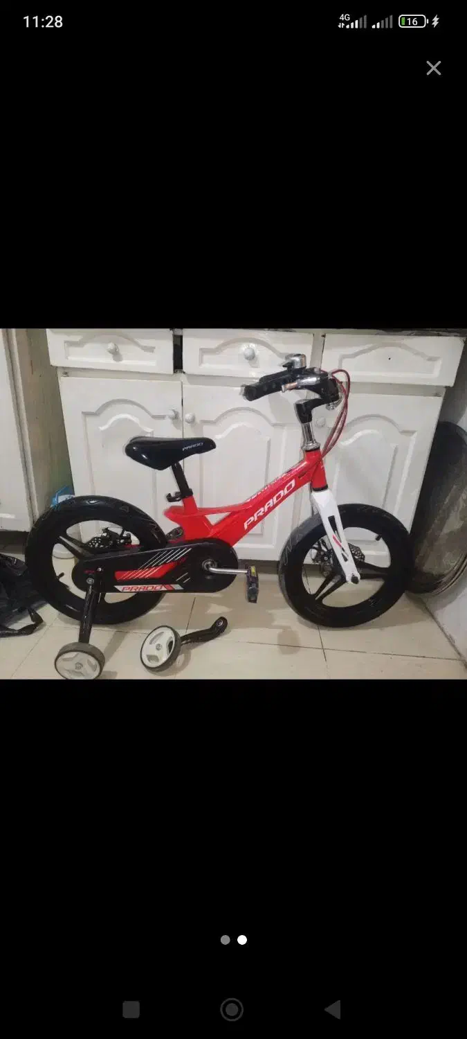 دوچرخه سایز ۱۶پرادو|دوچرخه، اسکیت، اسکوتر|فردیس, شهرک شهید حسینی|دیوار