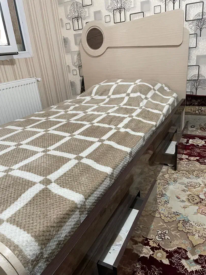 تخت و کمد نوجوان تمامMDF|تخت و سرویس خواب|شیراز, درکی|دیوار