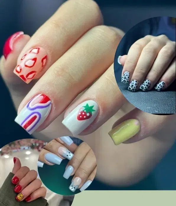 ناخن کاشت ۴۲۰،ترمیم ۲۹۰طراحی رایگان|خدمات آرایشگری و زیبایی|جیرفت, |دیوار