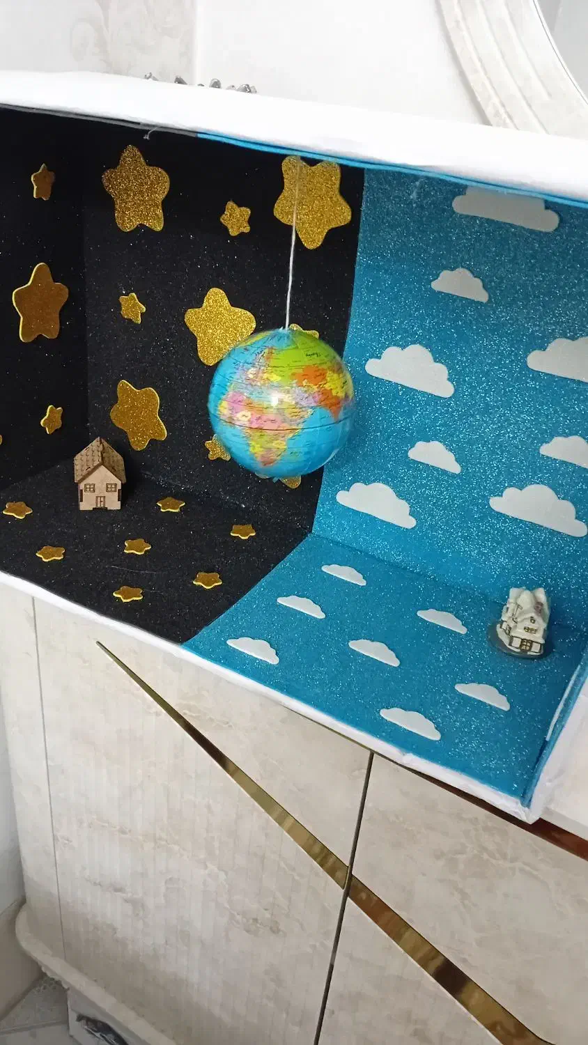 کاردستی|مجسمه، تندیس، ماکت|رباط‌کریم, رباط‌کریم|دیوار