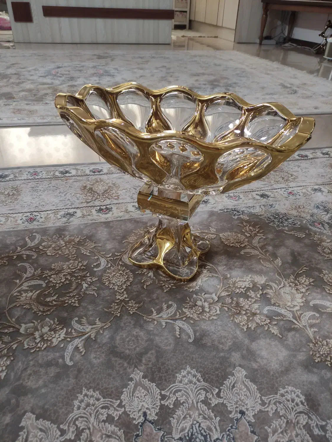 ست پذیرایی۳ تیکه طلایی رنگ|ظروف سرو و پذیرایی|ری, دیلمان|دیوار