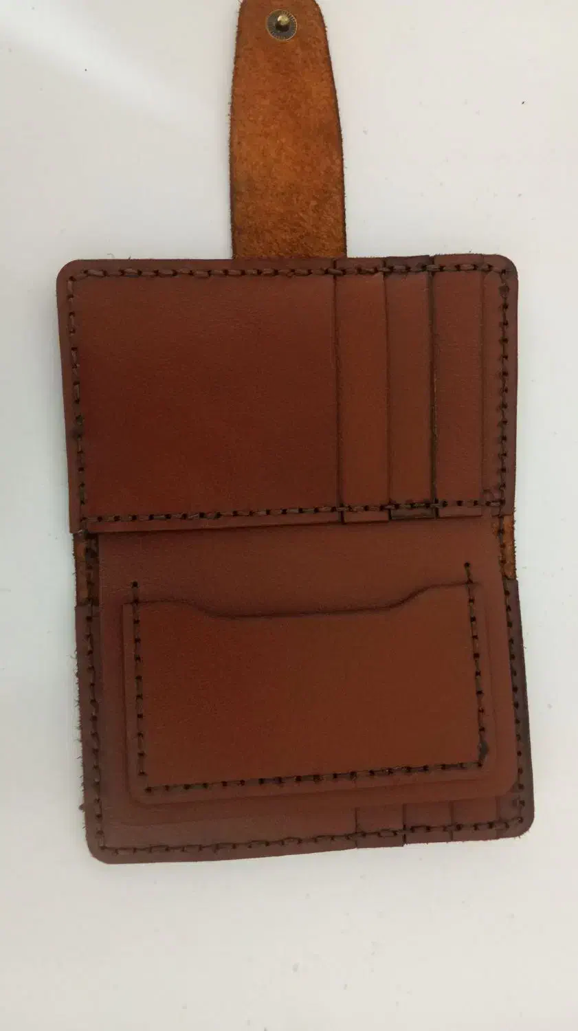 کیف پول چرم طبیعی دست دوز|کیف، کفش، کمربند|مشهد, موعود|دیوار