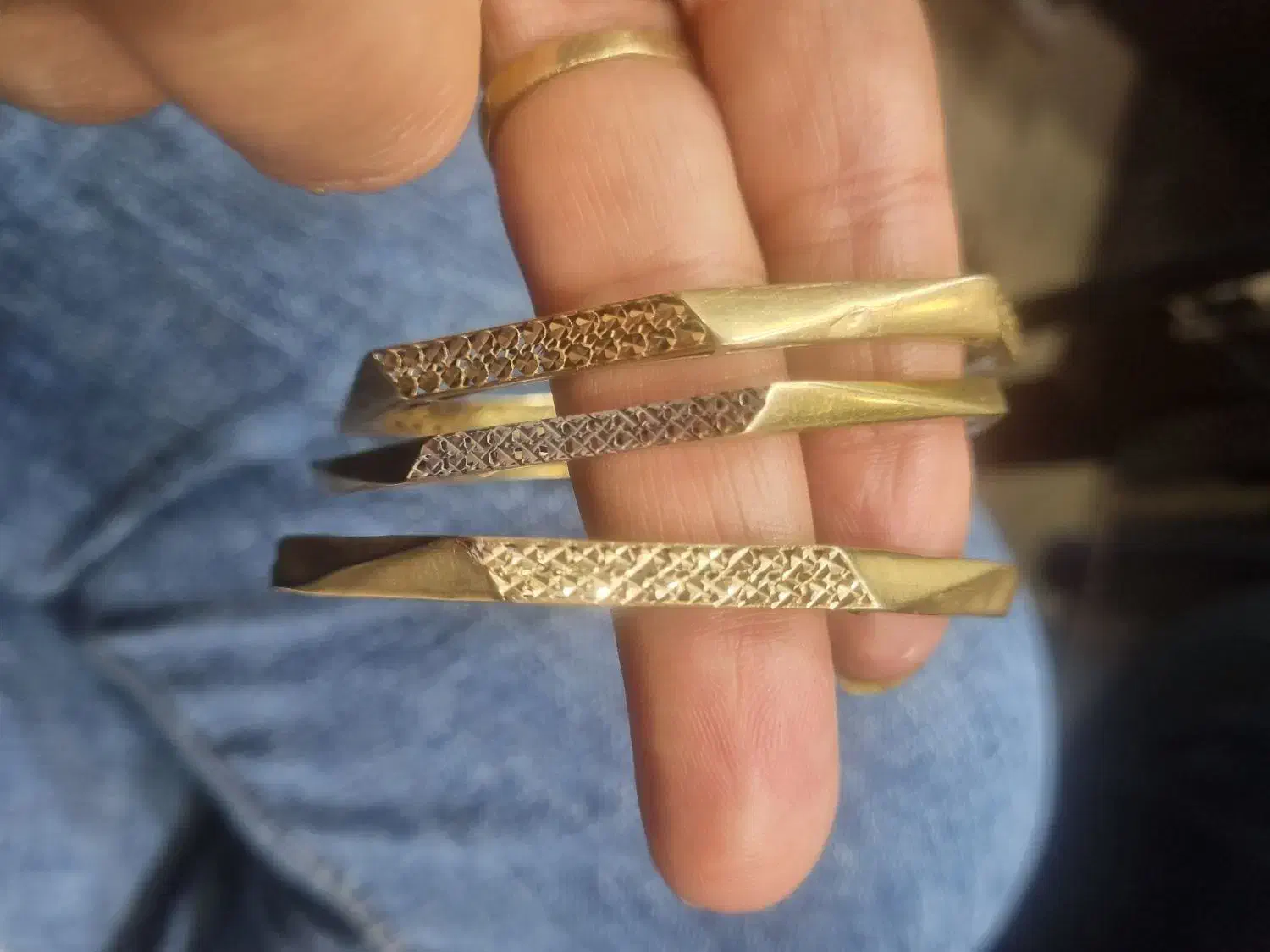 النگو سایز ۲و۳ انگشتر تک پوش بچگانه|جواهرات|ورامین, ورامین|دیوار