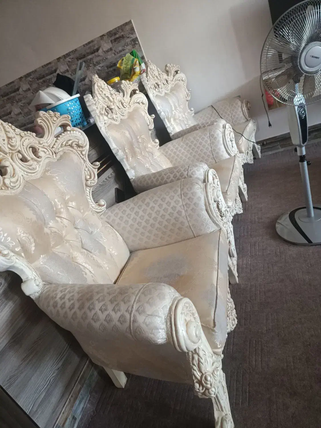 مبل سلطنتی 9نفره|مبلمان خانگی و میز عسلی|شاهین دژ, |دیوار