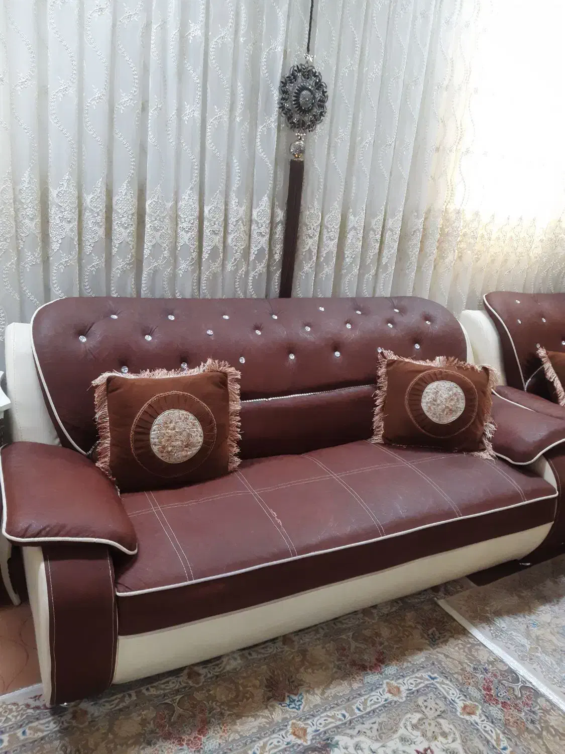 مبل چرم ۷ نفره|مبلمان خانگی و میز عسلی|لنگرود, |دیوار