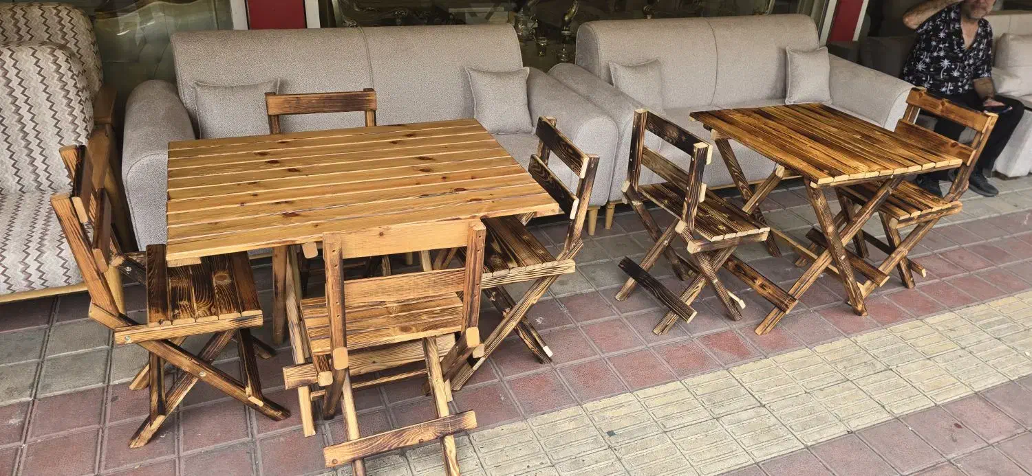 ست تاشو میز ناهارخوری مبل مجلسی|میز و صندلی غذاخوری|رشت, رودبارتان|دیوار