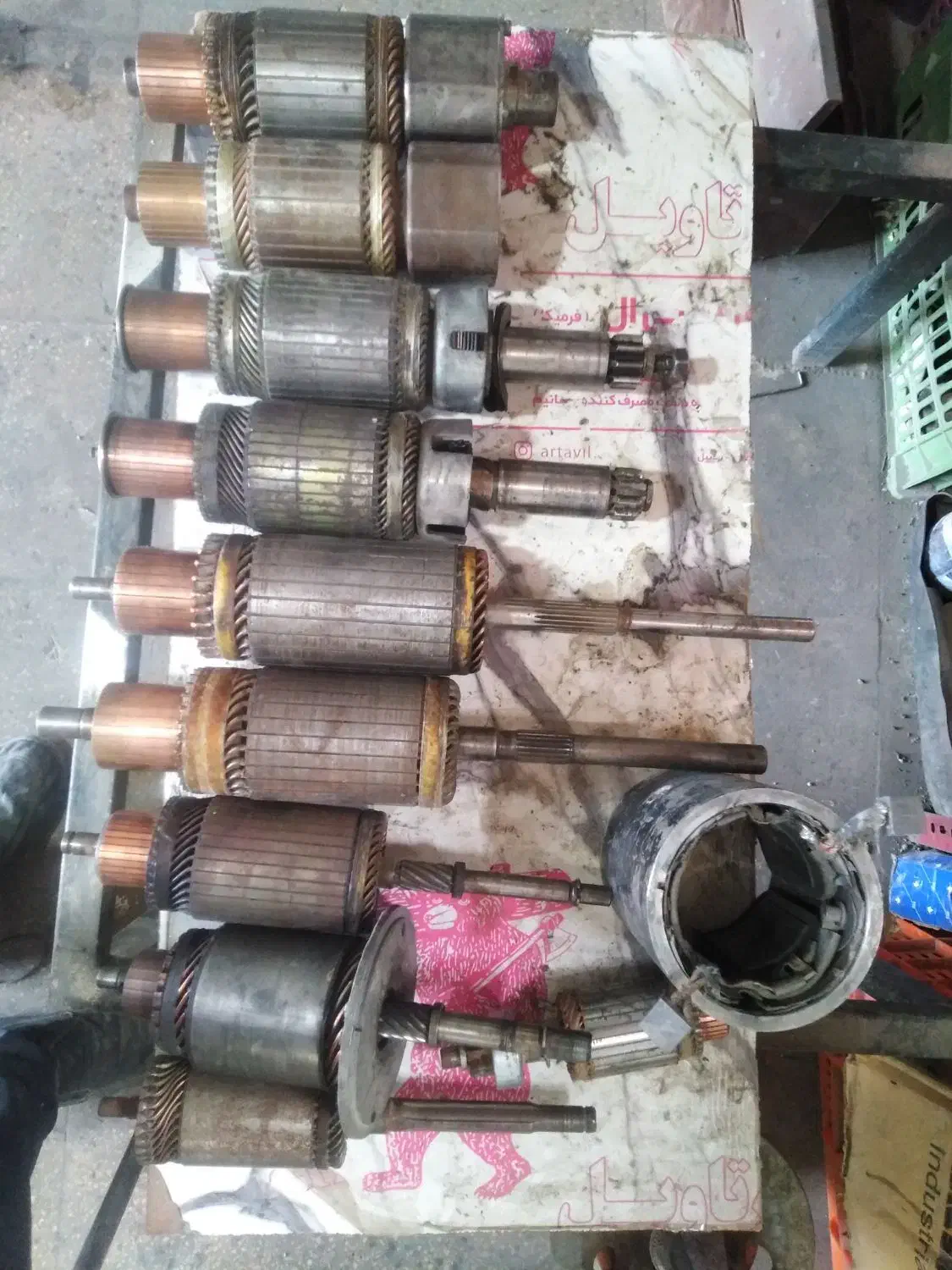 انواع استارت سنگین و آرمیچر درجه یک و خوب|قطعات یدکی و لوازم جانبی|شیراز, شهرک مفتح|دیوار