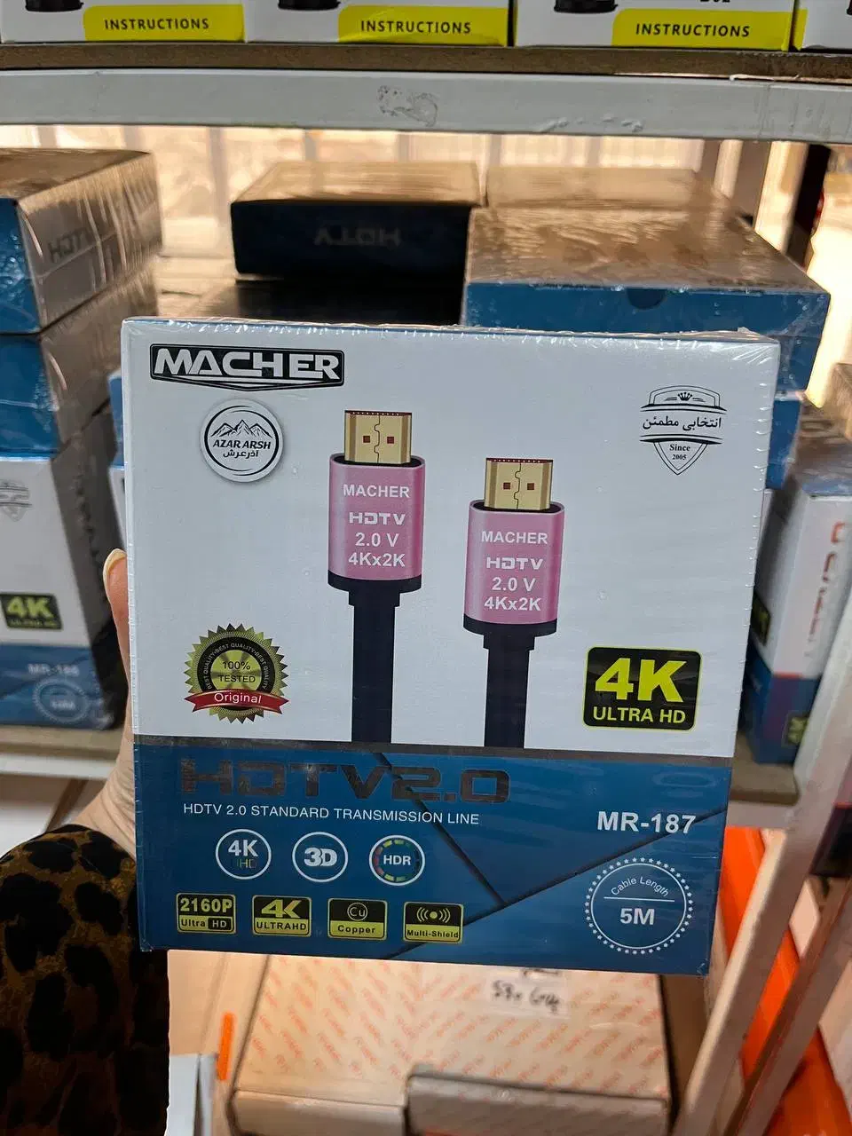 کابل تصویر HDMI مچر، سونی، 4k|قطعات و لوازم جانبی رایانه|اسلام‌شهر, شهرک مفیدی|دیوار
