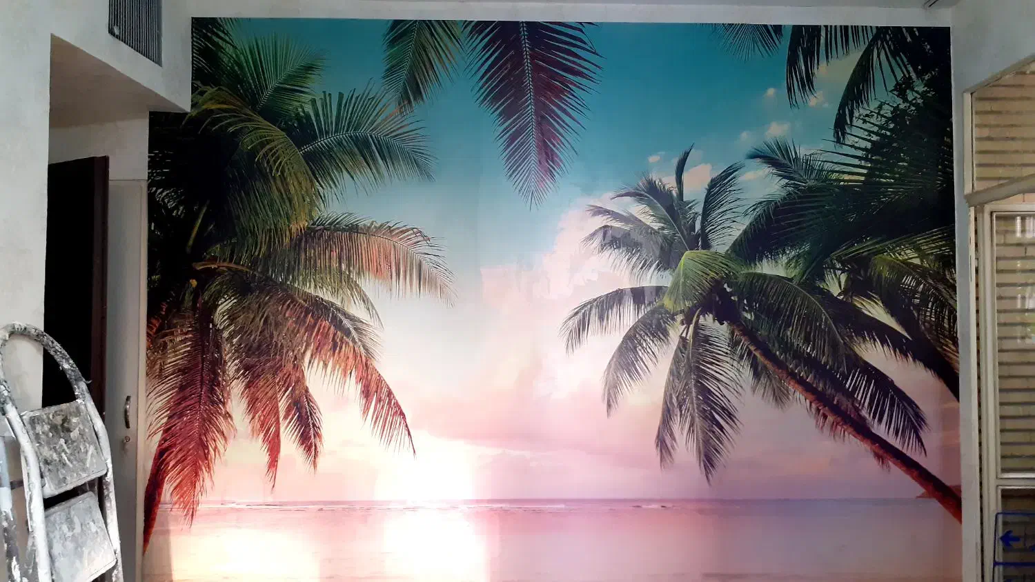 ..نصب انواع کاغذ دیواری و پوستر ۳بعدی ..|خدمات پیشه و مهارت|اندیشه, اندیشه فاز ۱|دیوار