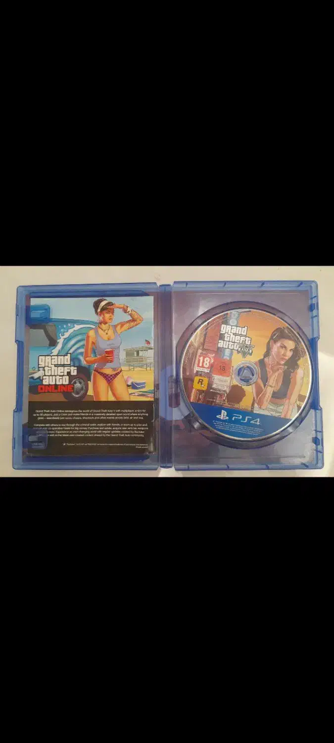 دیسک بازی جی تی ای وی برای ps4|کنسول، بازی ویدئویی و آنلاین|قم, قلعه یزدیها|دیوار