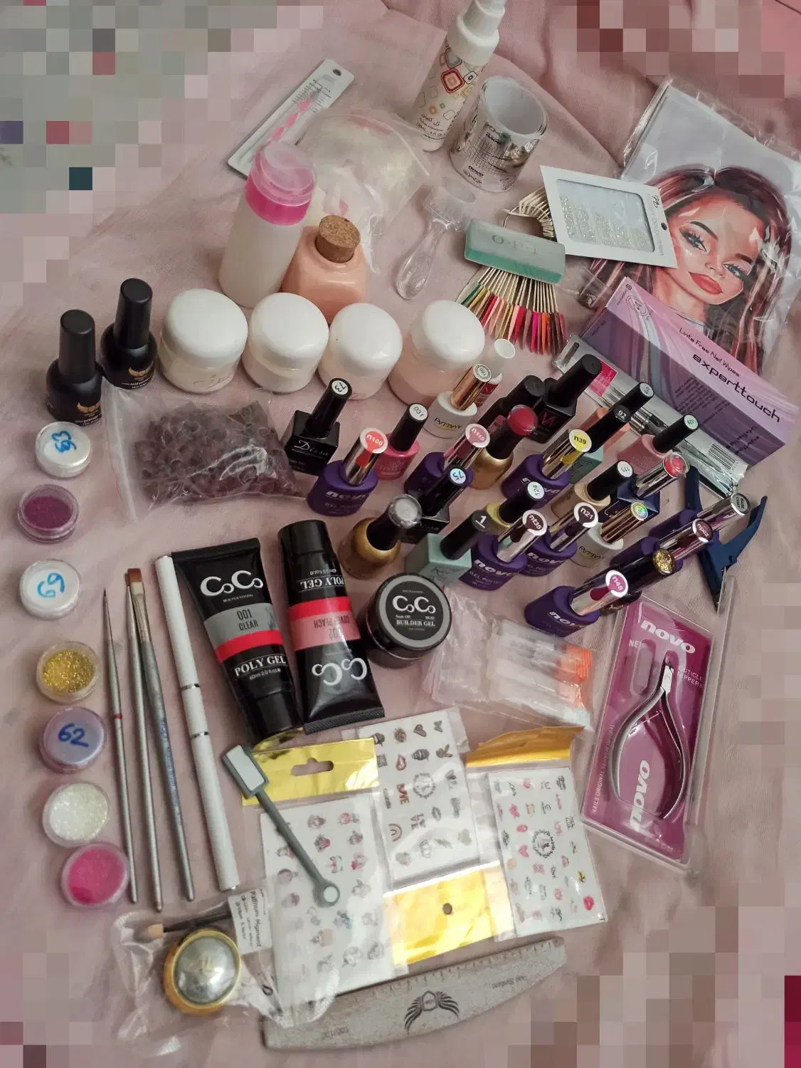 پک وسایل کاشت ناخن کامل|آرایشی، بهداشتی، درمانی|ملارد, |دیوار