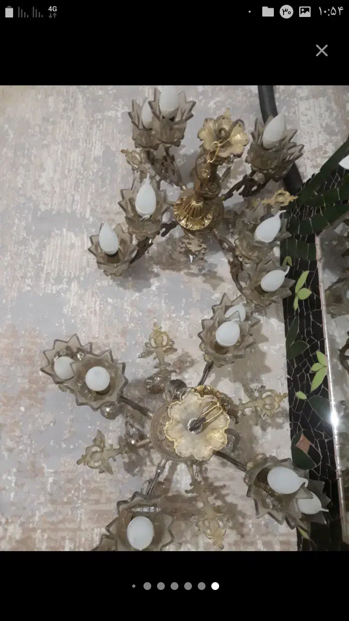 ۲تا لوستر ۸شعله یه دیوارکوب ۱۳تومن|لوستر و چراغ آویز|گرگان, |دیوار