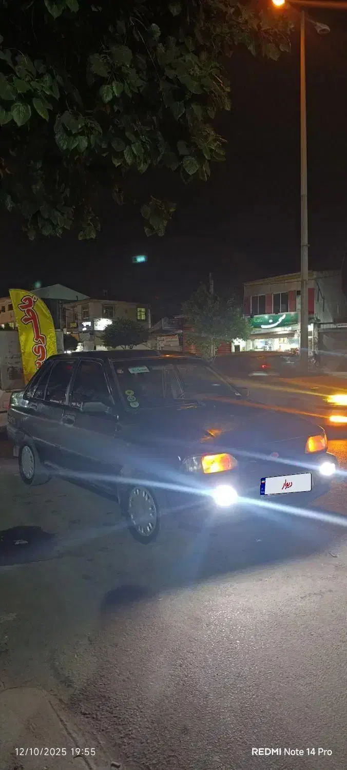 پراید 82مشکی دوگانه سوز|خودرو سواری و وانت|رشت, پل تالشان|دیوار