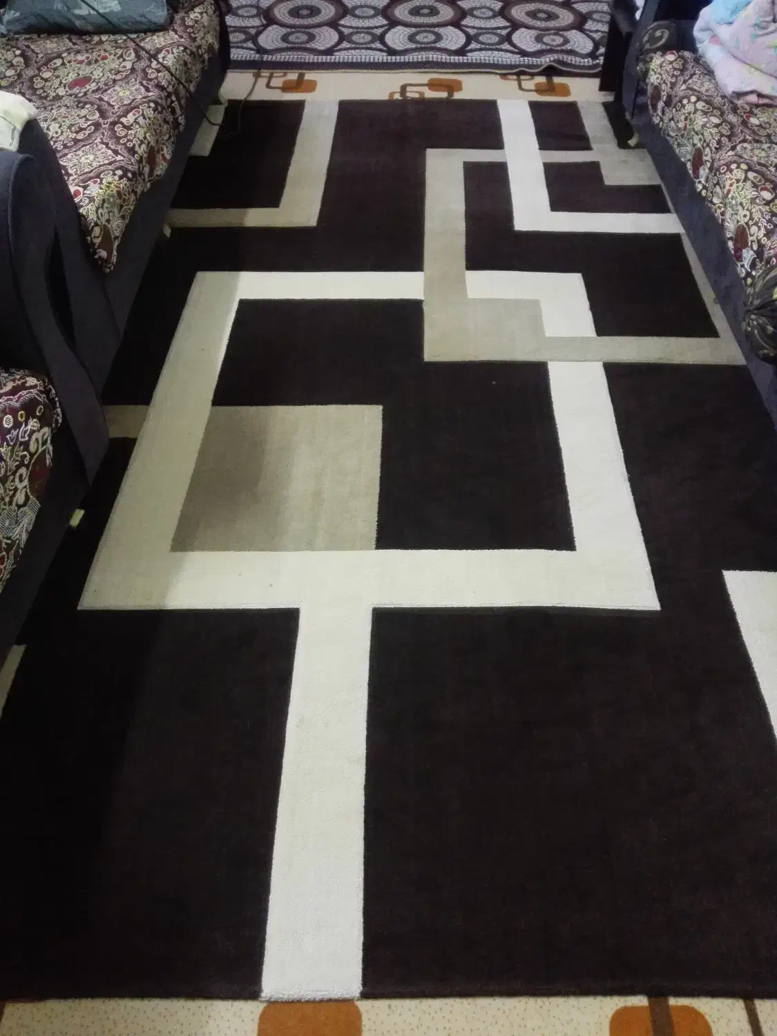 عکس بالا|گلیم، جاجیم، گبه|آبادان, |دیوار