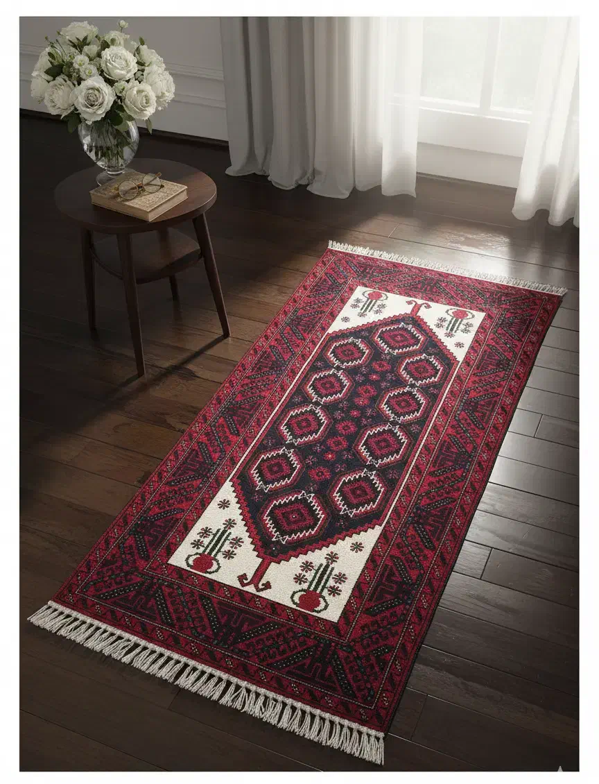 قالیچه دستبافت|گلیم، جاجیم، گبه|قائن, |دیوار