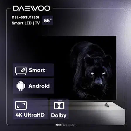 تلویزیون دوو ۵۵اینچ|تلویزیون و پروژکتور|اردبیل, |دیوار