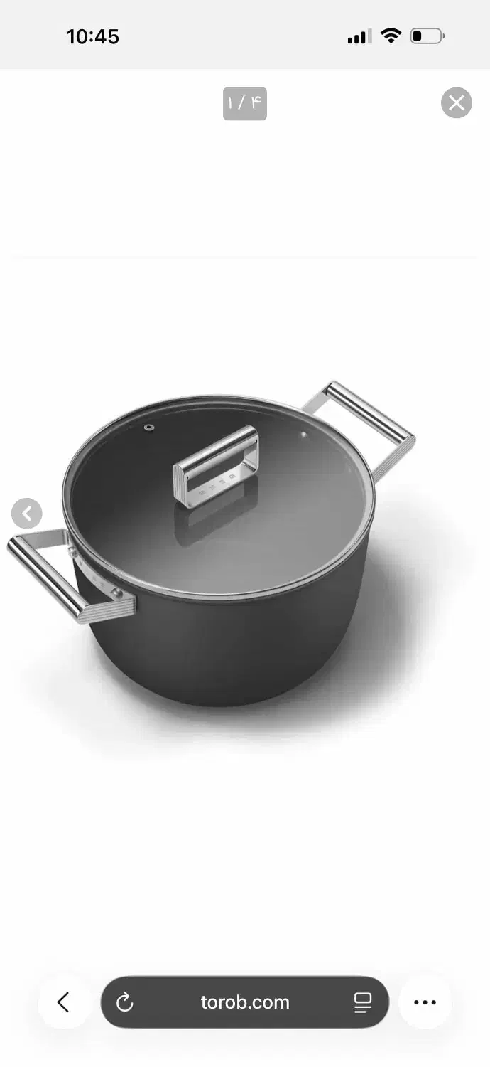 قابلمه سایز ۲۶ رنگ مشکی smeg اسمگ|ظروف پخت‌وپز|تهران, سعادت‌آباد|دیوار