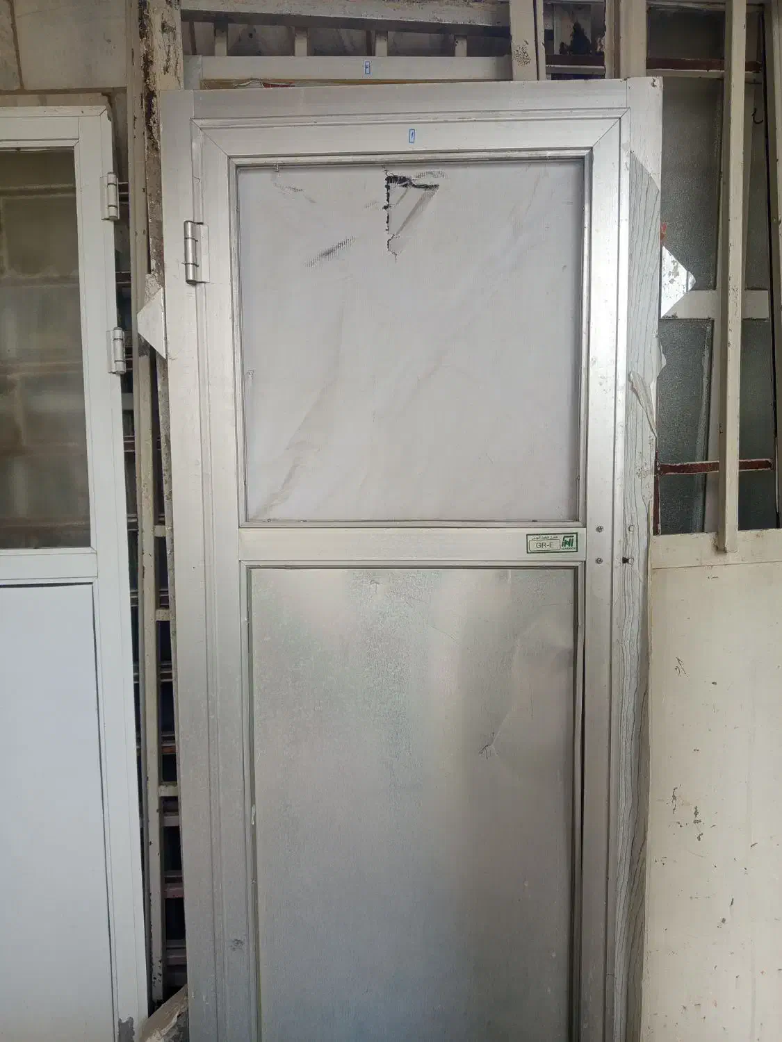 درب المینیومی 2عدد|مصالح و تجهیزات ساختمان|تهران, شهرک رضویه|دیوار