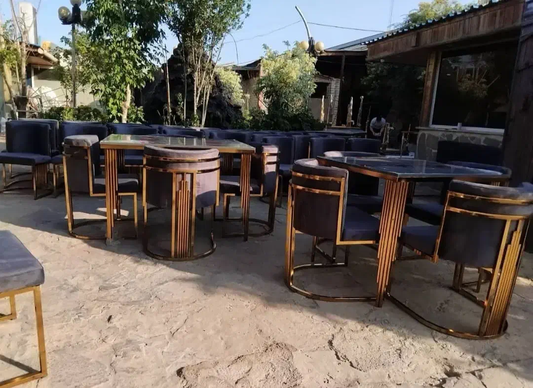 صندلی فلزی پارچهای کافه و رستوران|مبلمان خانگی و میز عسلی|ارومیه, |دیوار