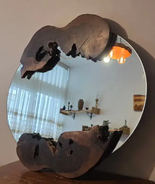 آینه با قاب چوبی|آینه|تهران, سلسبیل شمالی|دیوار